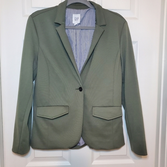 Gap Olive Green Academy Blazer Sz 6 - Picture 1 of 11